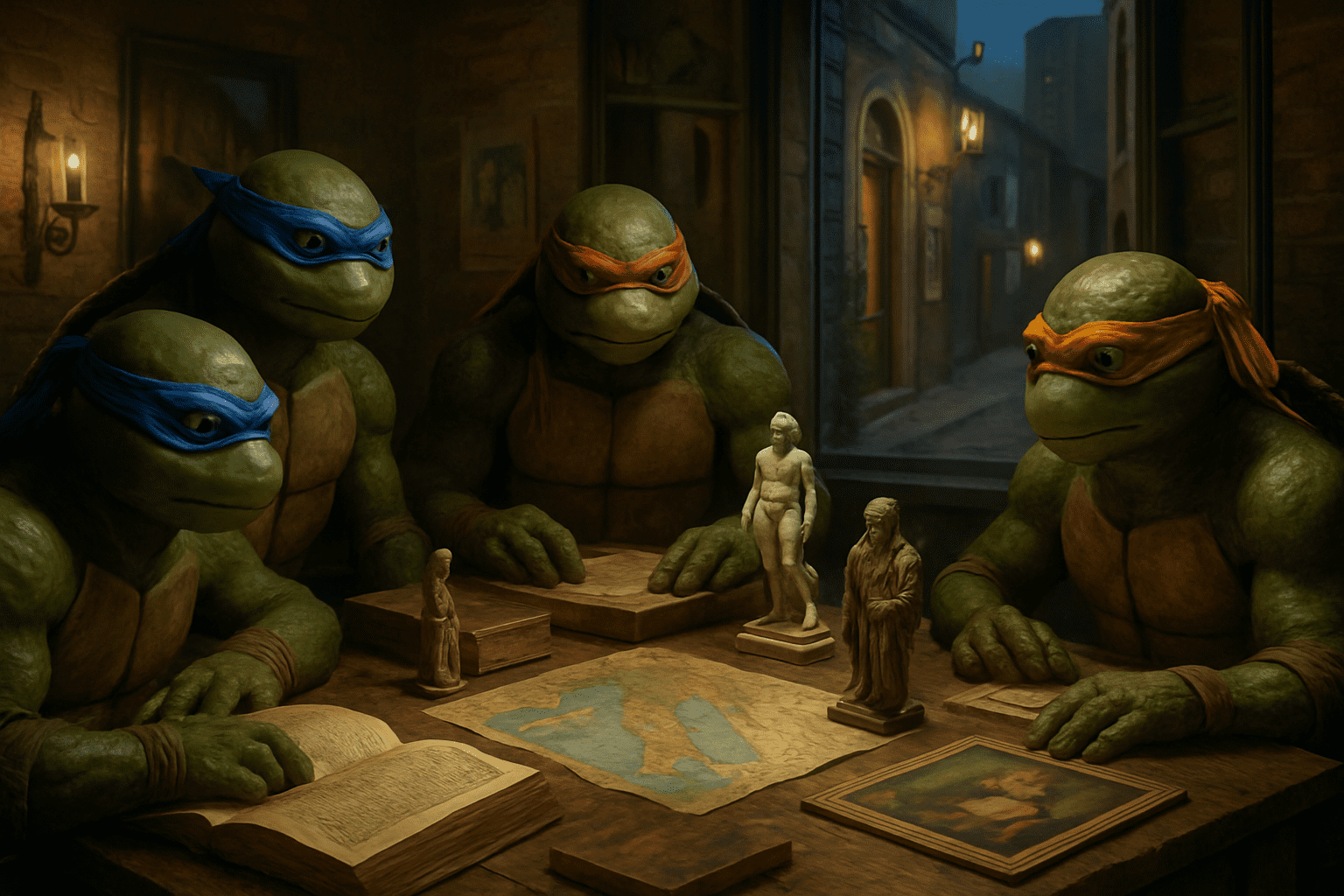 explorez l'origine des noms des tortues ninja, ces frères à carapace dont les prénoms sont inspirés par la riche culture italienne, et découvrez leurs histoires fascinantes.